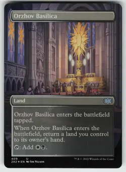 Orzhov Basilica (Borderless) Foil U Double Masters 2022 409 MTG - Image 1