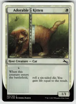 Adorable Kitten Foil C Unstable 1 MTG - Image 1