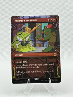 Raphael’s Technique – Showcase Foil | TMNT Universes Beyond | MTG | Near Mint - Image 1