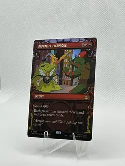 Raphael’s Technique – Showcase Foil | TMNT Universes Beyond | MTG | Near Mint - Image 3