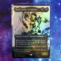 MTG Ezuri, Stalker of Spheres *SHOWCASE FOIL* Phyrexia: All Will Be One 317 NM - Image 1
