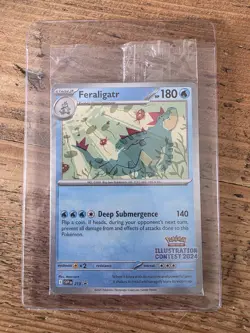 Pokemon TCG 2024 Illustration Contest Feraligatr, Pikachu, Toxtricity SEALED - Image 1