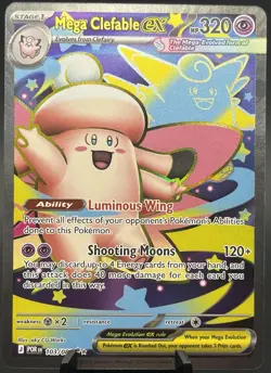 Mega Clefable ex 103/088 Perfect Order SIR Full Art Pokemon TCG NM at - Image 1
