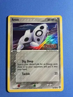 Aron 42/108 Stamped Reverse Holo EX Power Keepers Pokemon Tcg Lp+ - Image 1