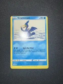 Pokemon TCG Shining Fates Cramorant 028/072 Non Holo Print Dot ERROR - Image 1