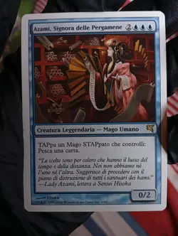 MTG Azami, Lady of Scrolls VERY RARE ITALIAN Good Salvat- Hachette 2006 WOTC - Image 1
