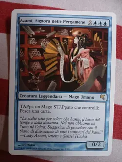 MTG Azami, Lady of Scrolls VERY RARE ITALIAN Good Salvat- Hachette 2006 WOTC - Image 3