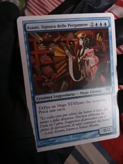 MTG Azami, Lady of Scrolls VERY RARE ITALIAN Good Salvat- Hachette 2006 WOTC - Image 5