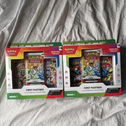 2 Pokemon TCG First Partner Illustration Collection Box SEALED IN HAND. - Image 1
