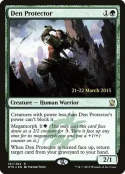 Den Protector -Foil Medium Play MTG Promos: Prerelease Cards - Image 1