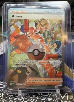 Pokemon TCG | Arven 235/091 | SV: Paldean Fates Special Illustration Rare - Image 1