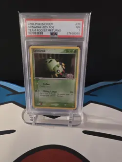 PSA 7 2004 POKEMON EX TEAM ROCKET RETURNS SPINARAK-REVERSE FOIL 78 - Image 1