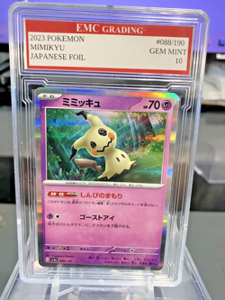 MIMIKYU #088/190 RARE FOIL Pokemon 2023 Card GRADED 10 MINT TCG CCG - Image 1
