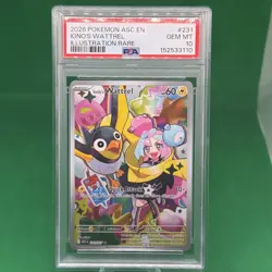 Pokemon TCG PSA 10 Iono’s Wattrel 231/217 GEM MINT 2026 Ascended Heroes - Image 1