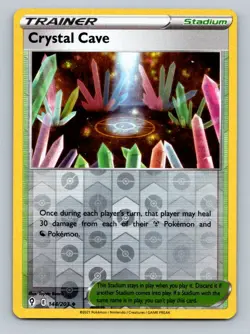 Pokemon Crystal Cave SWSH07: Evolving Skies 144/203 Near Mint NM Reverse Holo - Image 1