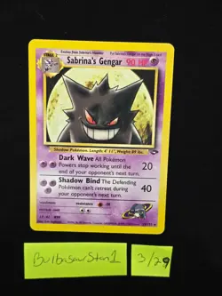 Sabrina's Gengar 29/132 Gym Challenge MP Ungraded Pokemon Card - Image 1
