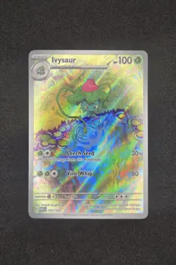 Ivysaur 167/165 SV Scarlet Violet 151 MEW Illustration Rare Holo Pokemon Card - Image 1