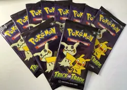 Pokemon Trick or Trade BOOster Bundle Lot 10x Mini Packs 2023 Halloween Cards - Image 1