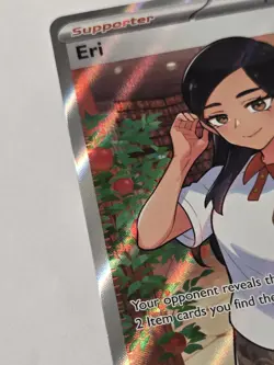 2025 Prismatic Evolutions Eri Full Art Trainer Supporter 136/131 Double Rare - Image 4