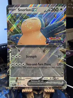 Pokemon TCG Snorlax 076/131 Prismatic Evolutions Stamped Jumbo Card NM - Image 1