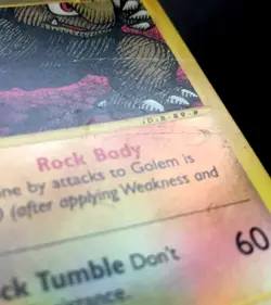 GOLEM 49/165 MP Reverse Holo Expedition Base Set Pokemon Card. Fast Shipping! - Image 3