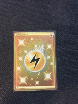 Pokemon Lightning Energy 235/203 SWSH07 Evolving Skies Gold Secret Rare Foil - Image 1