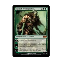 WOTC MtG M10 Garruk Wildspeaker (MR) (Foil) EX - Image 1