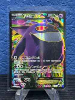 Pokemon Gengar EX Full Art Ultra Rare Holo 170 HP 114/119 XY Phantom Forces Card - Image 1