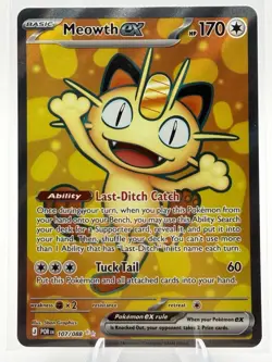 Pokemon Perfect Order MEOWTH EX 107/088 Ultra Rare Full Art - Image 1