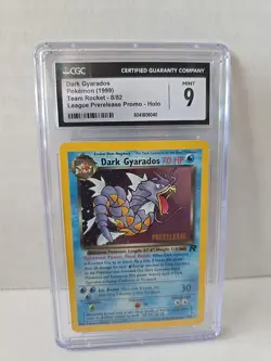 CGC 9 MINT Dark Gyarados Team Rocket 8/82 Holo Prerelease Promo Pokemon Card - Image 3
