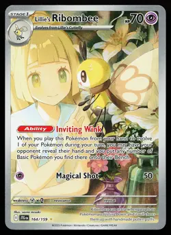 Lillie's Ribombee 164/159 Holo Illustration Rare Journey Together Pokemon Card - Image 1