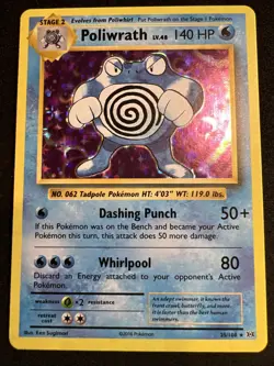 Poliwrath 25/108 Pokemon Card XY Evolutions Base Holo Rare Pokemon TCG 2016 - Image 1