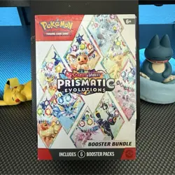 Pokemon Prismatic Evolutions Booster Bundle Box 6 Packs Eevee & Evolutions - Image 1