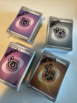 Pokemon TCG 100 Card Lot of energy- MINT Bulk for Deck Building. ALL TYPES - Image 1