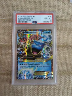 PSA 8 Graded 2016 Pokemon XY M Blastoise EX Generations #18 - Image 1