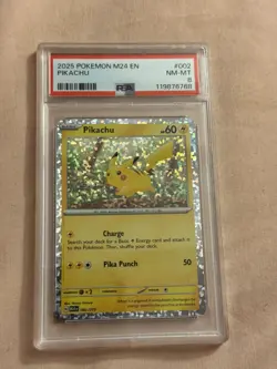 2025 Pokemon M24 EN Pikachu PSA 8 - Image 1