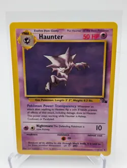 Pokemon Haunter 21/62 Fossil Rare LP 1999 non holo Wizards of the Coast Card - Image 1