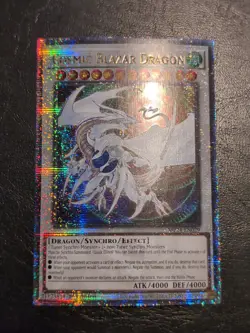 Yu-Gi-Oh QUARTER CENTURY SECRET RARE COSMIC BLAZAR DRAGON MP24-EN029 1ST NM - Image 1