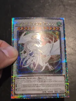Yu-Gi-Oh QUARTER CENTURY SECRET RARE COSMIC BLAZAR DRAGON MP24-EN029 1ST NM - Image 2