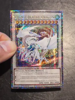 Yu-Gi-Oh QUARTER CENTURY SECRET RARE COSMIC BLAZAR DRAGON MP24-EN029 1ST NM - Image 4