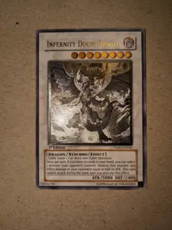 Yugioh Infernity Doom Dragon The Shining Darkness TSHD-EN042 1st Ed Ultimate - Image 1