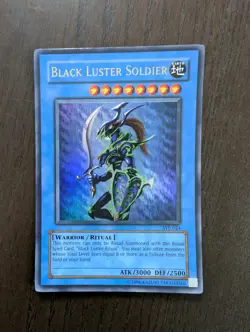 Yu-Gi-Oh Black Luster Soldier SYE-024 TCG Ultra Rare Unlimited Edition Holo Card - Image 1