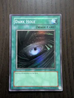 Yu-Gi-Oh Dark Hole LOB-052 Legend of Blue Eyes Ultra Rare - Image 1