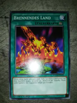 YU-GI-OH Brennendes Land Common Burn YGLD-DEA31 - 1. Auflage Near Mint - Image 1
