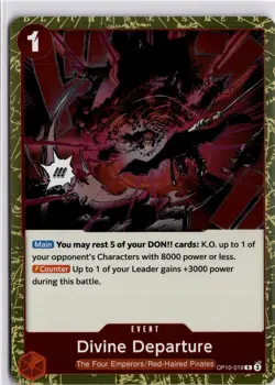 OP10-019 Divine Departure Rare English One Piece TCG Card OP10 Royal Blood - Image 1