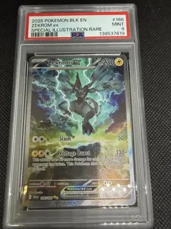 Pokemon TCG Zekrom EX Black Bolt Special Illustration Card #166/086 PSA 9 Mint - Image 1