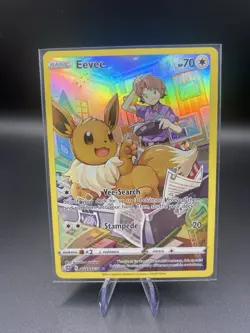 Pokemon TCG Eevee TG11/TG30 Brilliant Stars Trainer Gallery Holo Full Art - Image 1