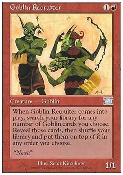 Goblin Recruiter ~ Sixth Edition [ Excellent ] [ Magic MTG ] - Image 1