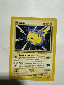 Pikachu 70/111 -1st Edition- Pokemon TCG Neo Genesis Common NM/M - Image 1