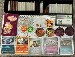 Pokemon TCG Lot Common Uncommon Trainer Holo Reverse Rare Dice Coins Counter - Image 1